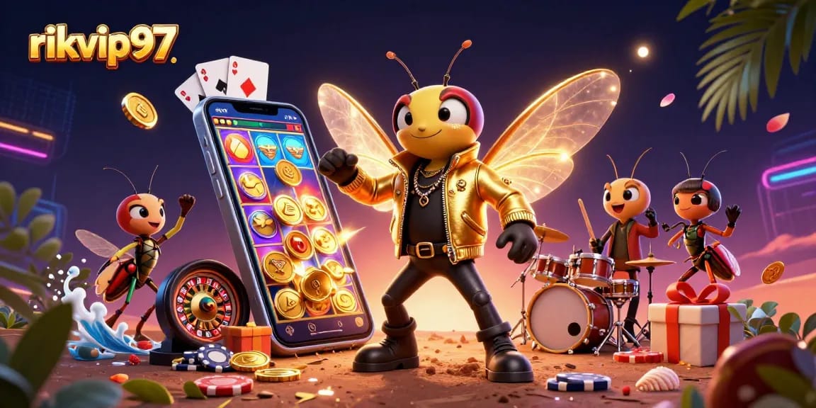 Experience thrilling wins with rikvip97 featuring a lively casino scene with dynamic gameplay elements.
