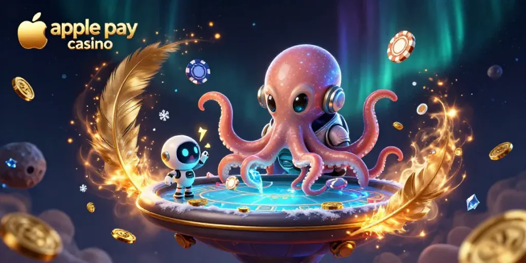 Experience exciting gameplay at an apple pay casino with a vibrant alien poker scene.