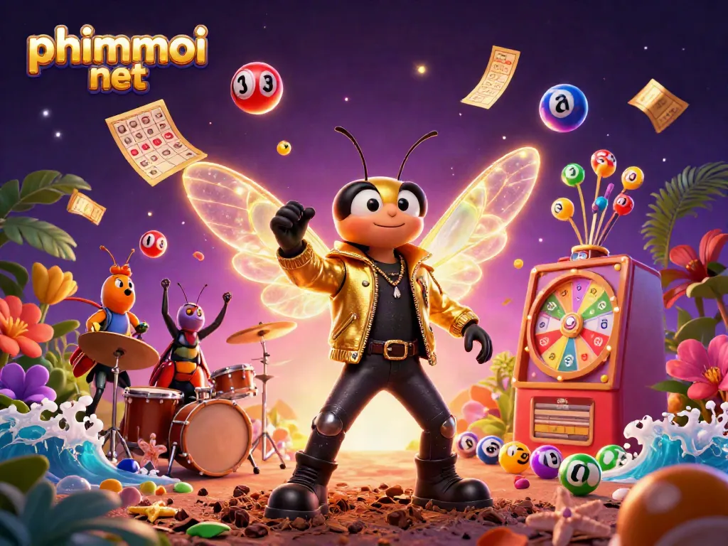 Experience excitement with phimmoi net in a vibrant casino scene full of games and colorful elements.