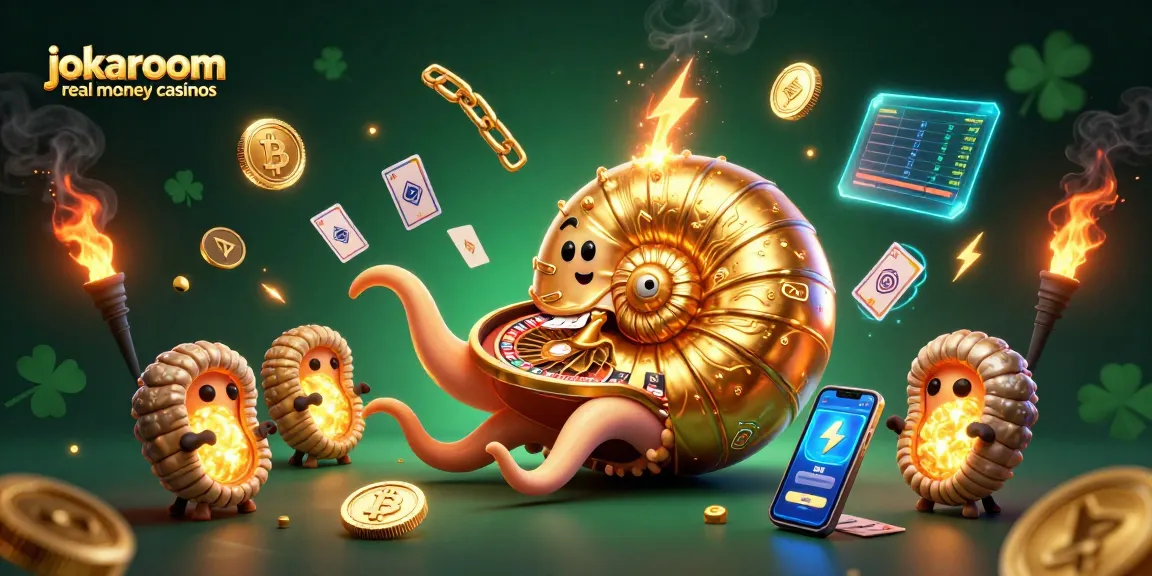 Experience the thrill of jokaroom real money casinos with vibrant 3D elements and glowing graphics.