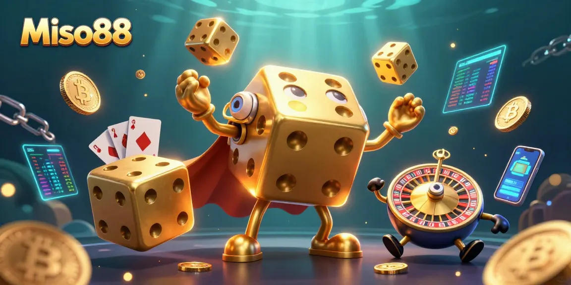Miso88 engages players with thrilling 3D casino visuals and vibrant gambling elements, showcasing excitement.