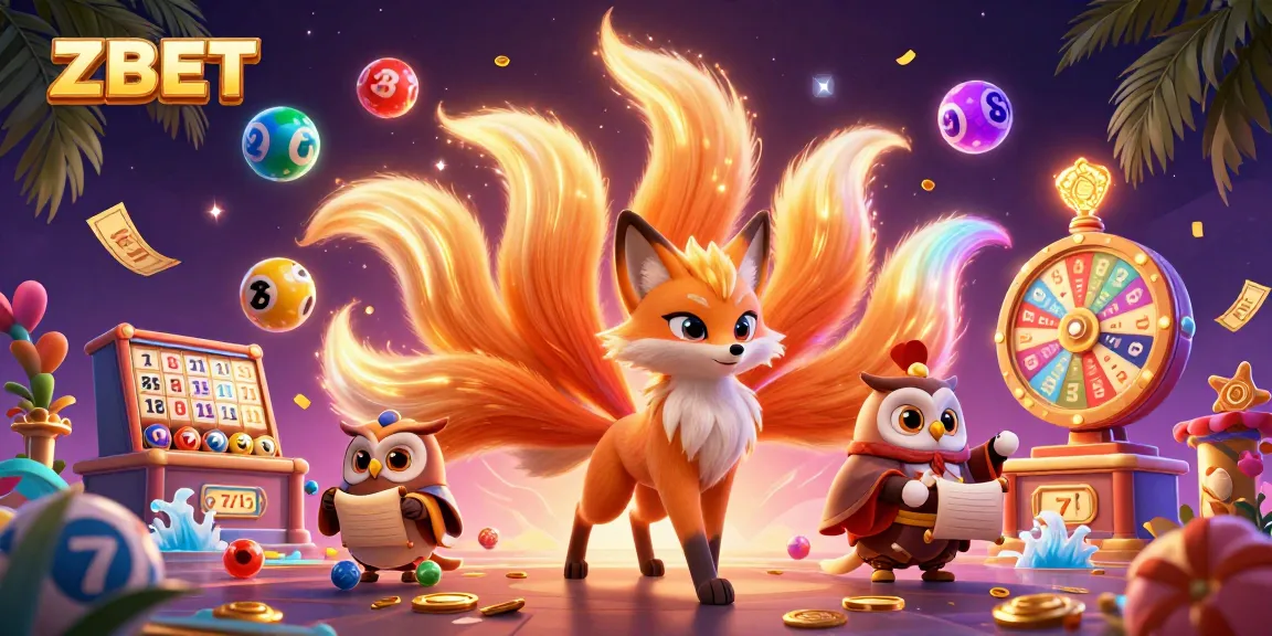 Experience dynamic casino action with ZBET's vibrant 3D illustration featuring a magical fox and owl.
