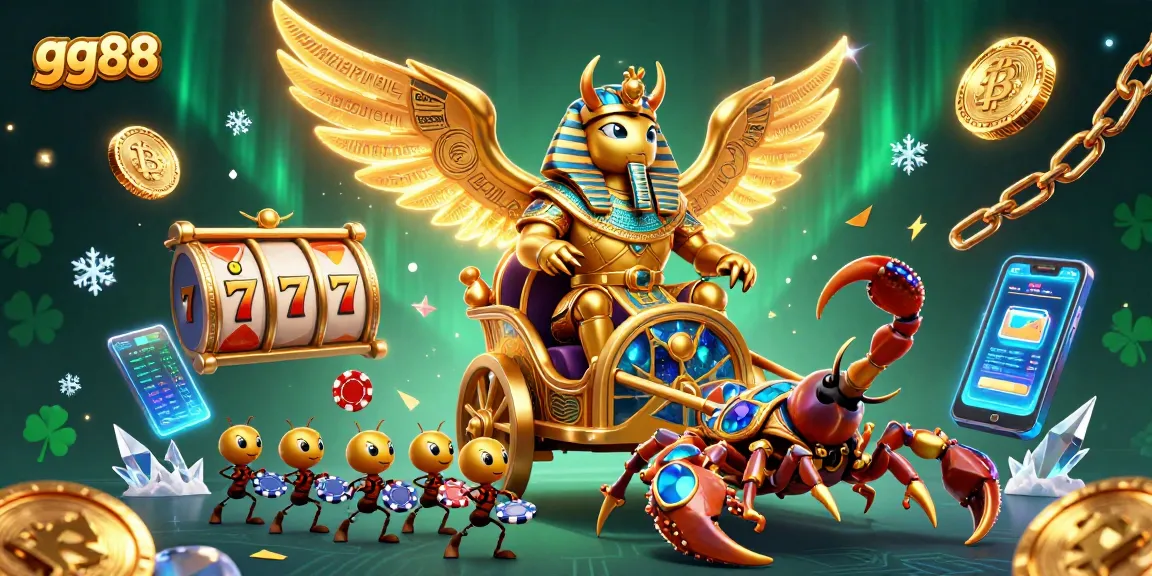Experience excitement and fun playing games at gg88, a vibrant mythical casino scene.